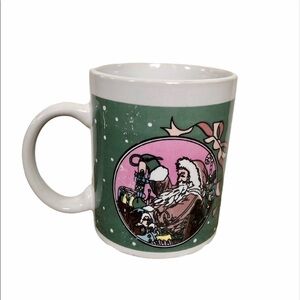 Green Porcelain Holiday Christmas Coffee & Tea Mug